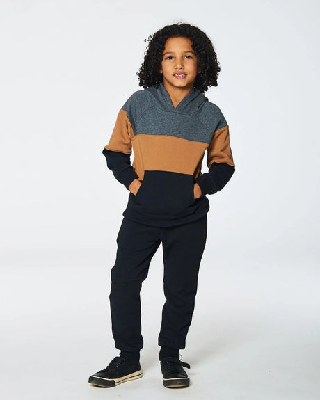 Fleece Sweatpants With Pockets Black | Deux par Deux | Jenni Kidz