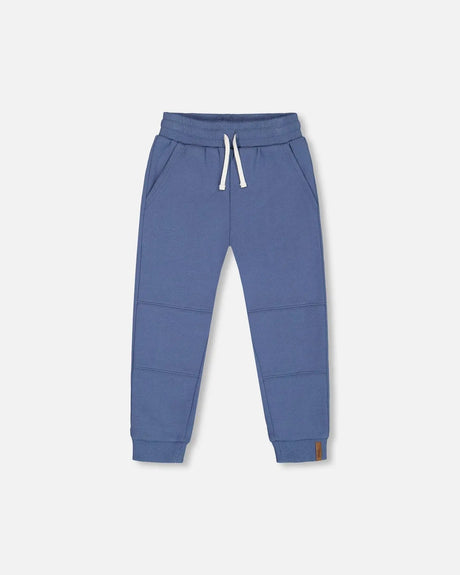 Fleece Sweatpants With Pockets Blue | Deux par Deux | Jenni Kidz