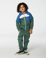 Fleece Sweatpants With Zip Pockets Forest Green | Deux par Deux | Jenni Kidz