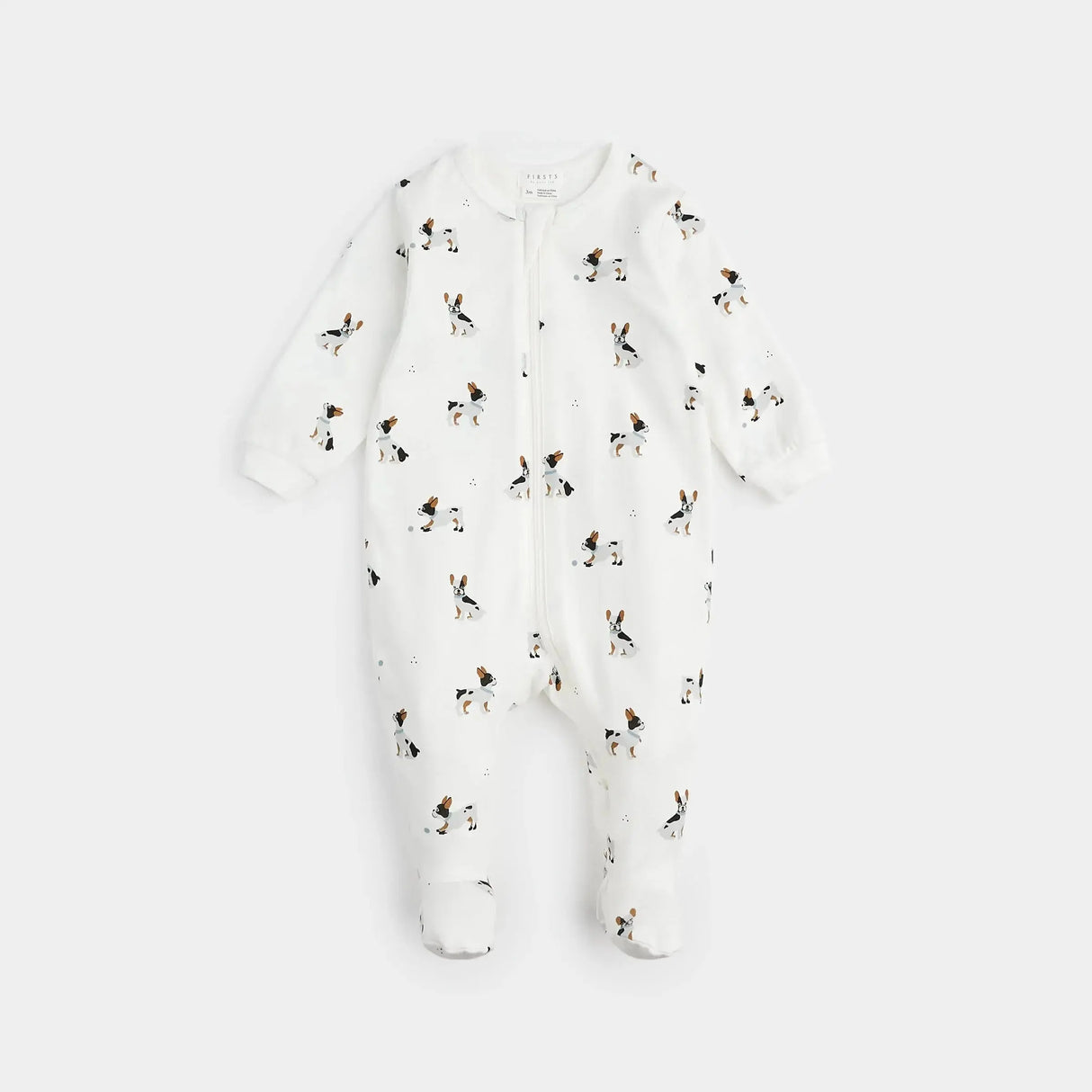 French Bulldogs Print on Footed Sleeper | Petit Lem | Petit Lem | Jenni Kidz