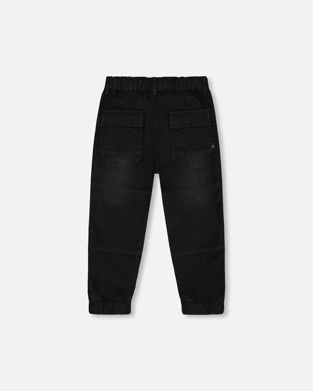 French Terry Jogger Pants Black Denim | Deux par Deux | Jenni Kidz