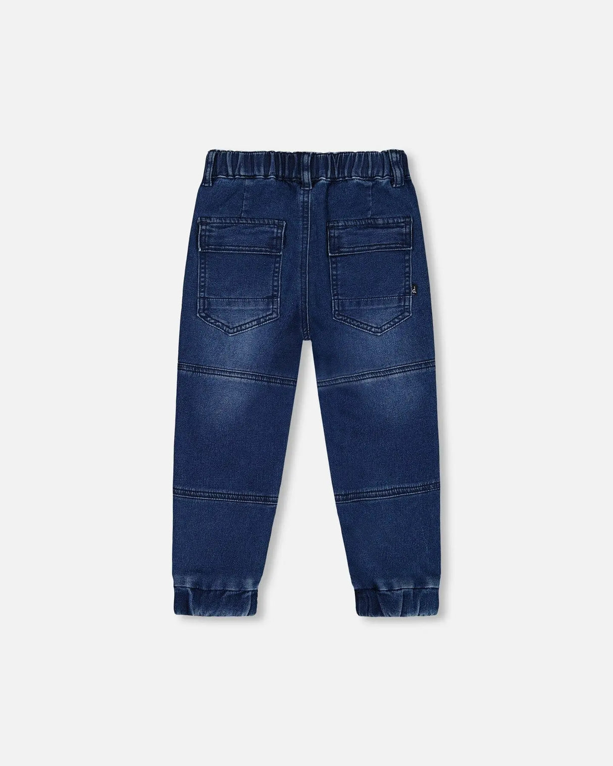 French Terry Jogger Pants Dark Blue Denim | Deux par Deux | Jenni Kidz