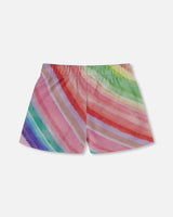 French Terry Short Rainbow Stripe | Deux par Deux | Jenni Kidz