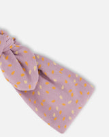 Printed Organic Cotton Headband Pear Seeds-3