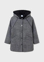 Girls Black Plaid Coat  | Mayoral | Mayoral | Jenni Kidz