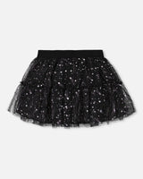 Glittering Tulle Skirt Black | Deux par Deux | Jenni Kidz