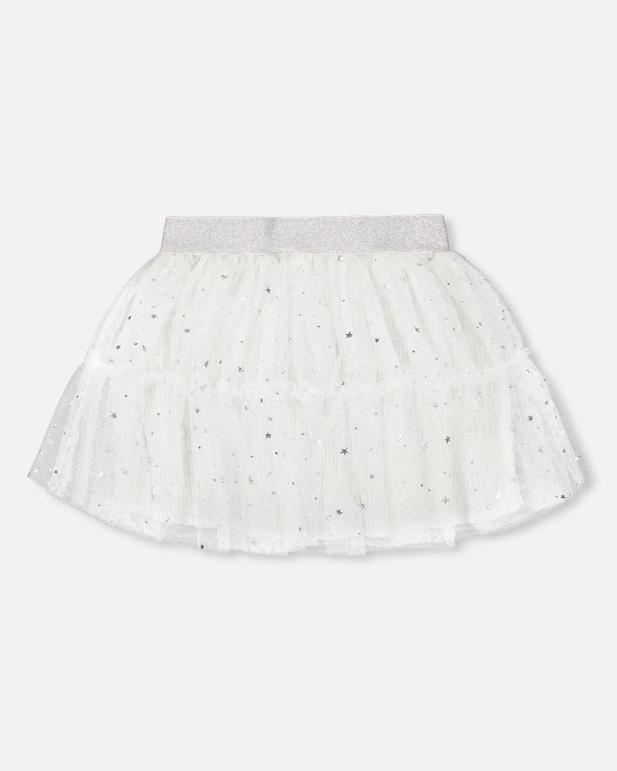 Glittering Tulle Skirt Off White | Deux par Deux | Jenni Kidz