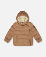 Compressible Winter Puffy Coat Designed For Car Seat Chanterelle-0