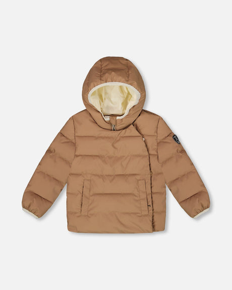 Compressible Winter Puffy Coat Designed For Car Seat Chanterelle-0