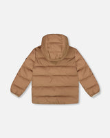Compressible Winter Puffy Coat Designed For Car Seat Chanterelle-2
