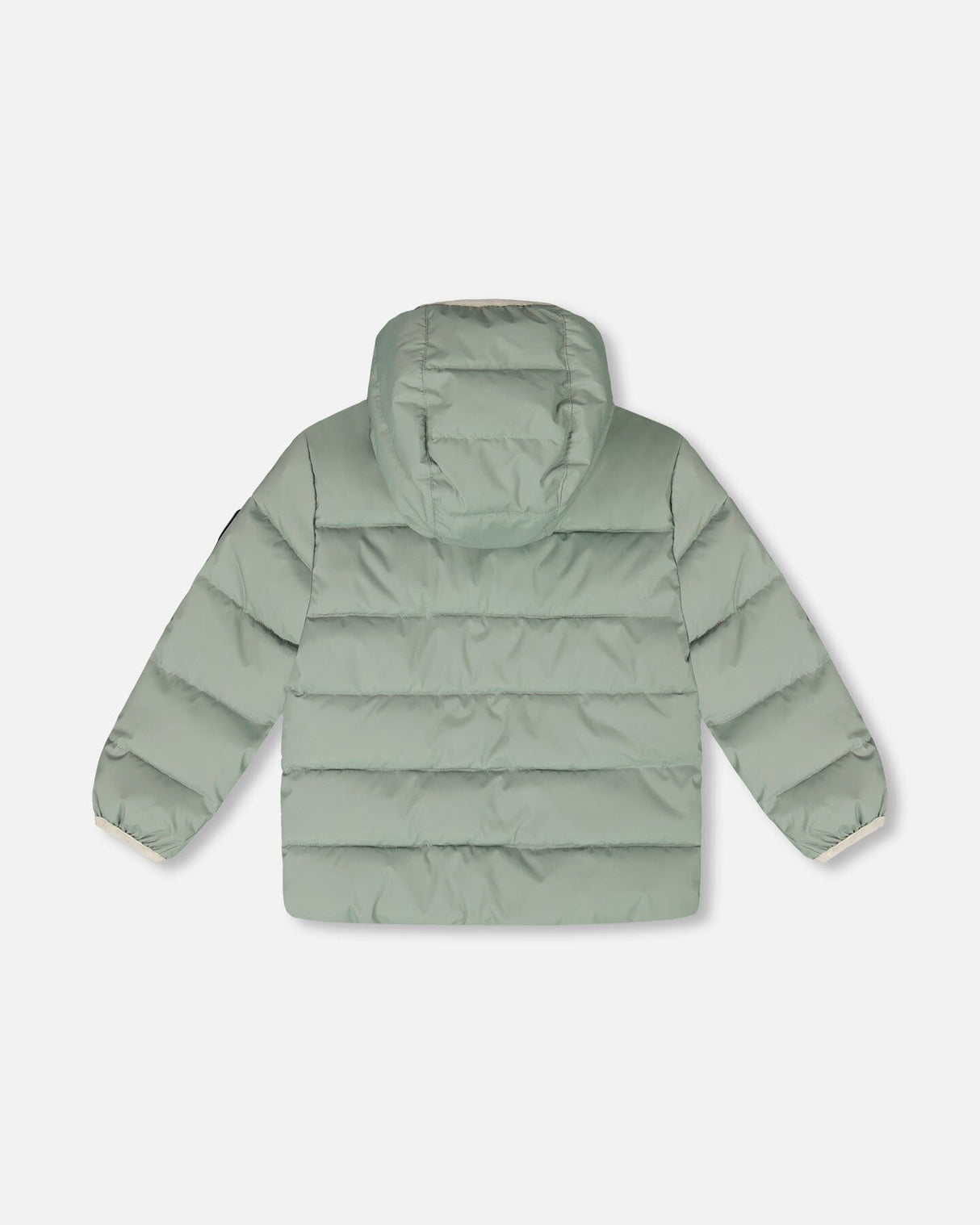 Compressible Winter Puffy Coat Designed For Car Seat Sage Green-2