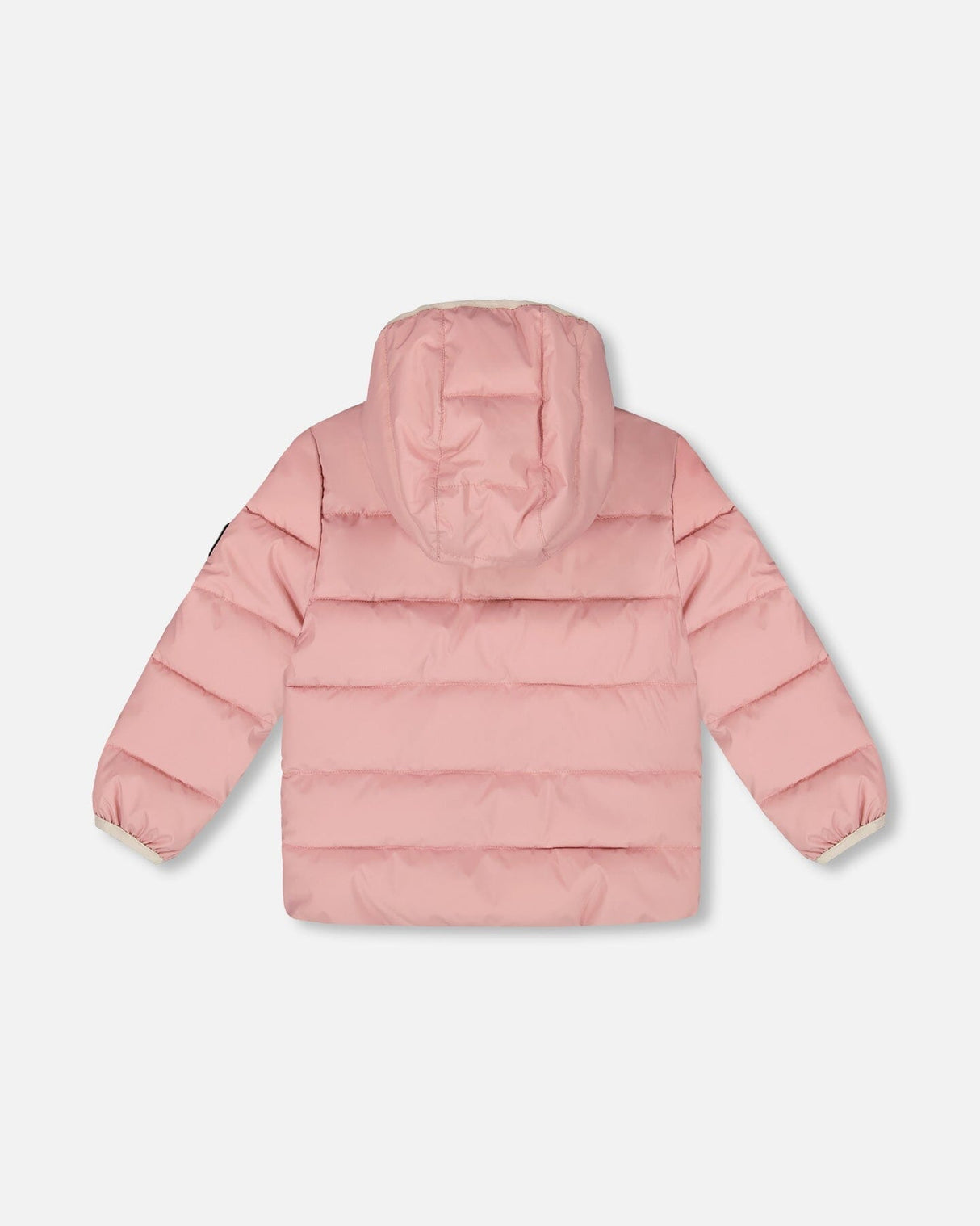 Compressible Winter Puffy Coat Designed For Car Seat Dusty Pink-2
