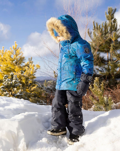 Two-Piece Discover Snowsuit Navy Blue-1