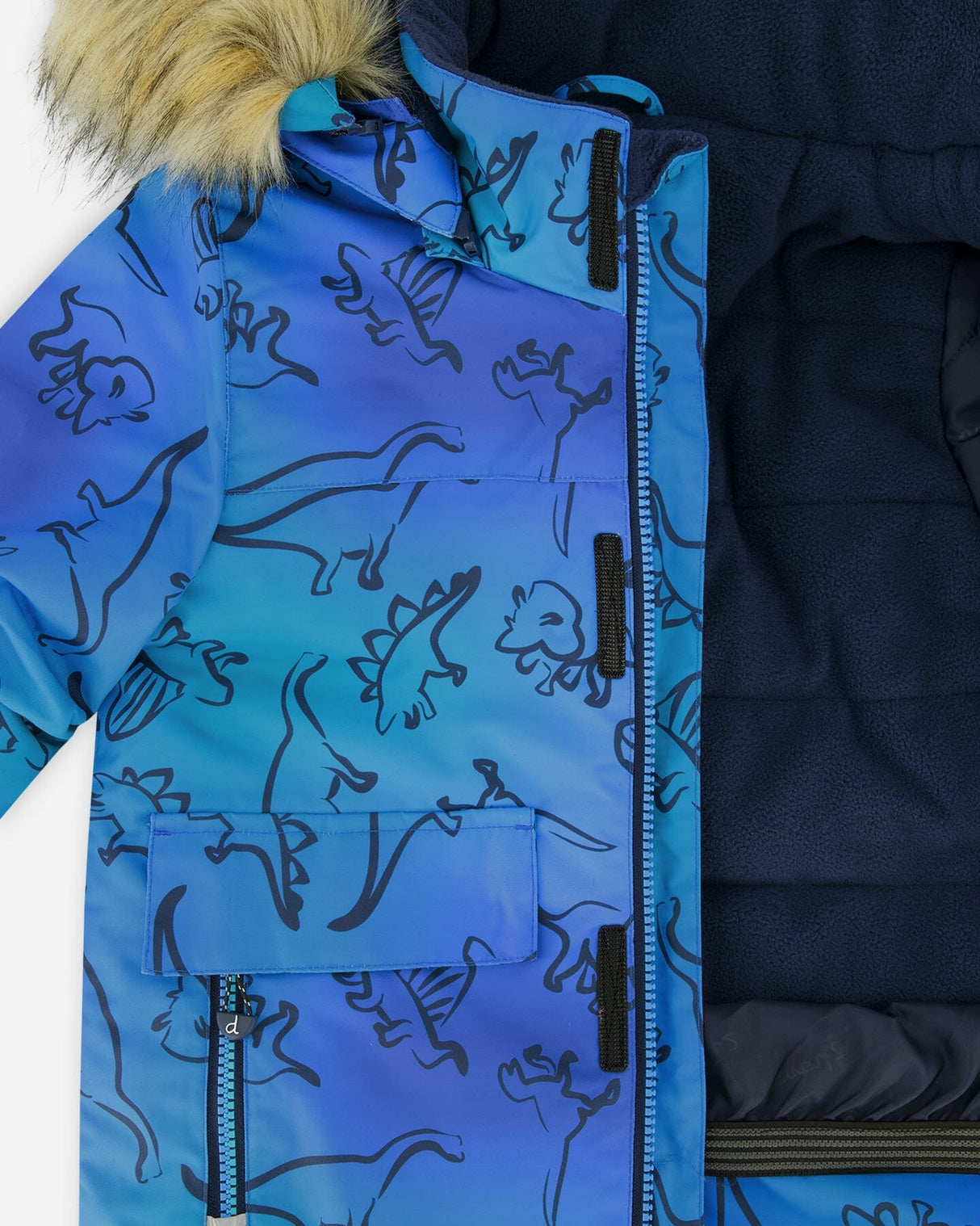 Two-Piece Discover Snowsuit Navy Blue-4