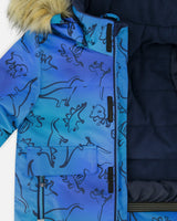 Two-Piece Discover Snowsuit Navy Blue-4