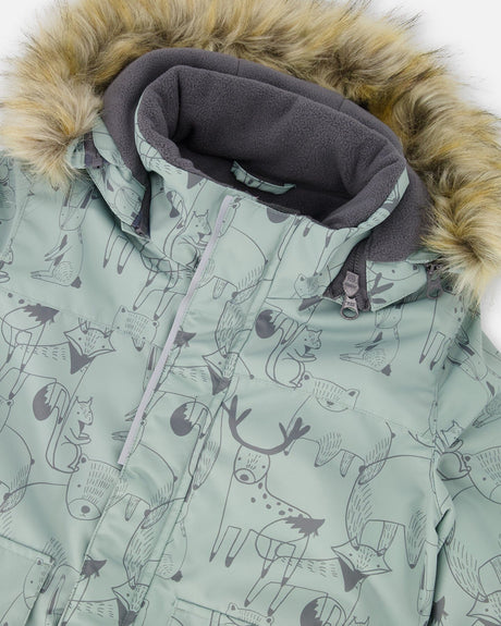 Two-Piece Discover Snowsuit Dark Gray-4