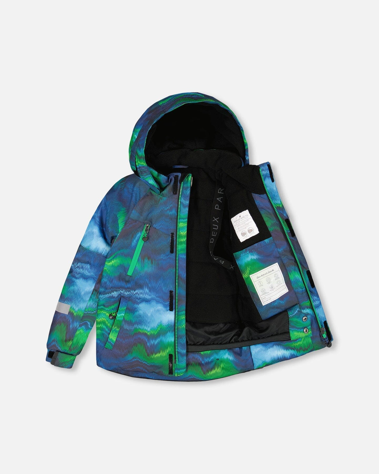 Two-Piece Play Snowsuit With Printed Jacket Black-2