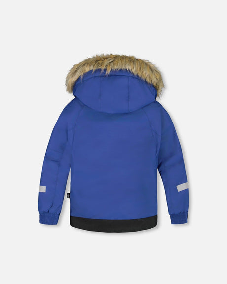 Two-Piece Play Snowsuit Navy And Brown-3