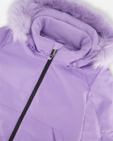 Two-Piece Play Snowsuit With Printed Pants Lavender-4