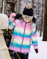Two-Piece Play Snowsuit Smiley Face Girl-1