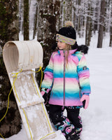 Two-Piece Play Snowsuit Smiley Face Girl-2