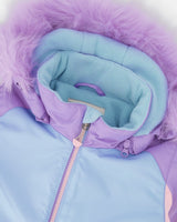 Two-Piece Play Snowsuit Purple Geo-3
