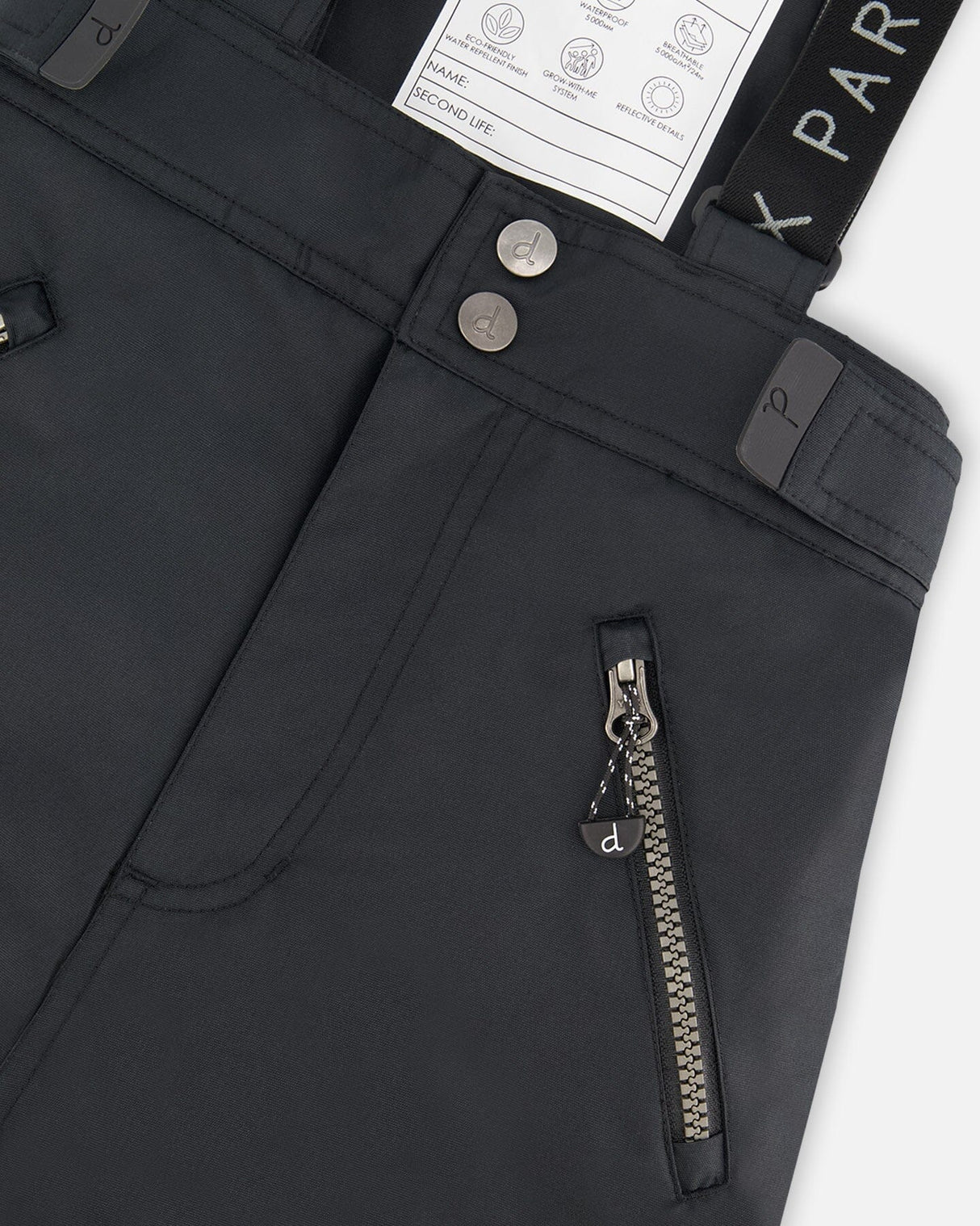 Solid Play Snow Pants Black-3