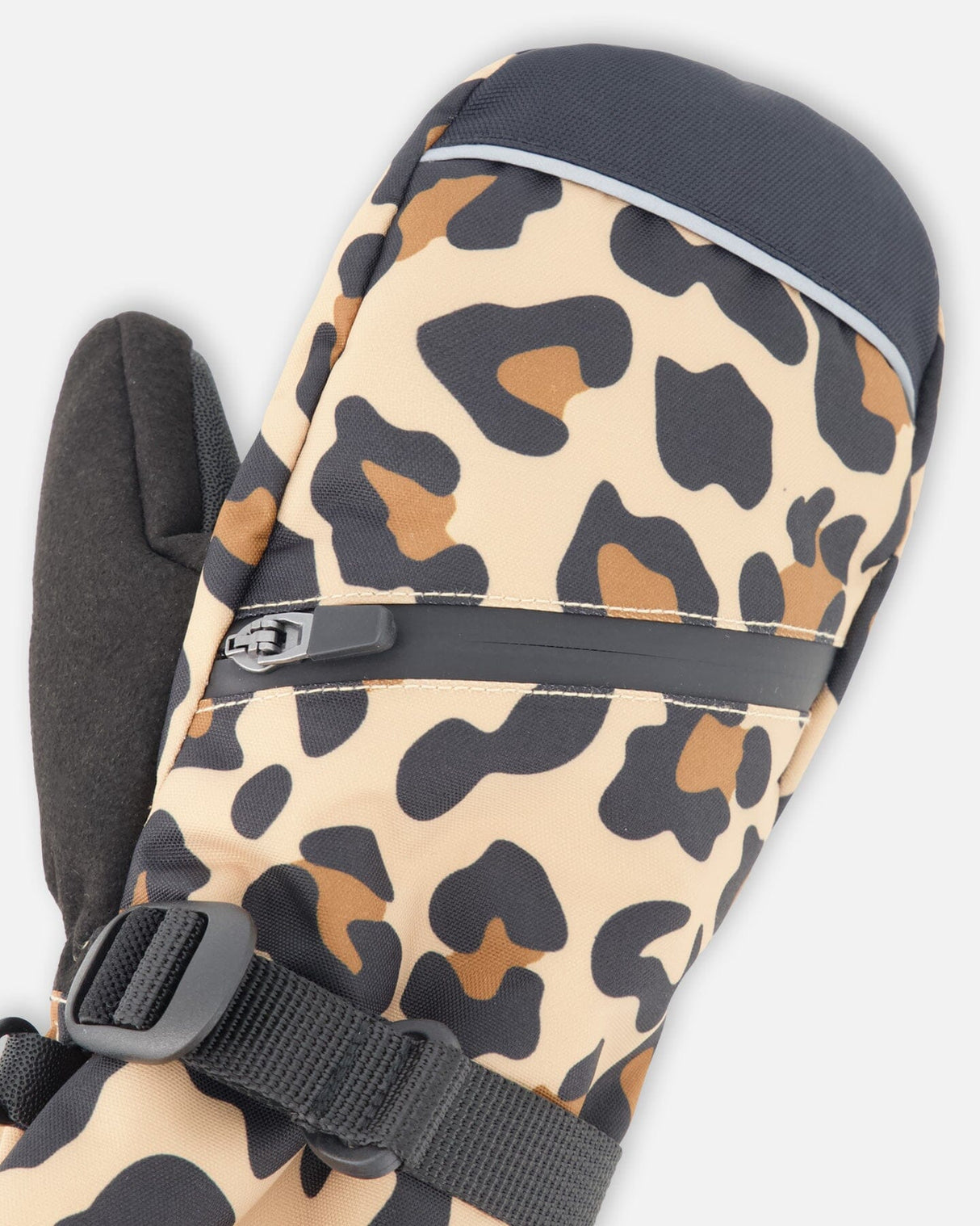 Winter Mittens Teknik Beige Leopard-2