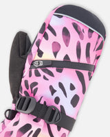 Winter Mittens Teknik Multicolor Leopard And Zebra-2