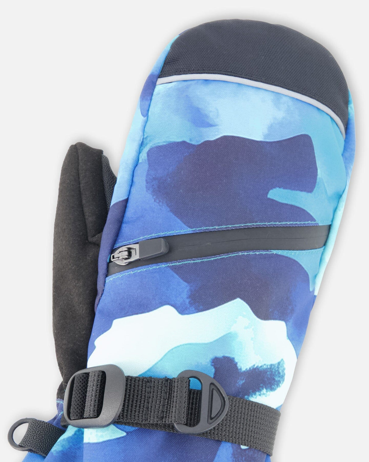 Winter Mittens Teknik Teal Blue Camouflage-2