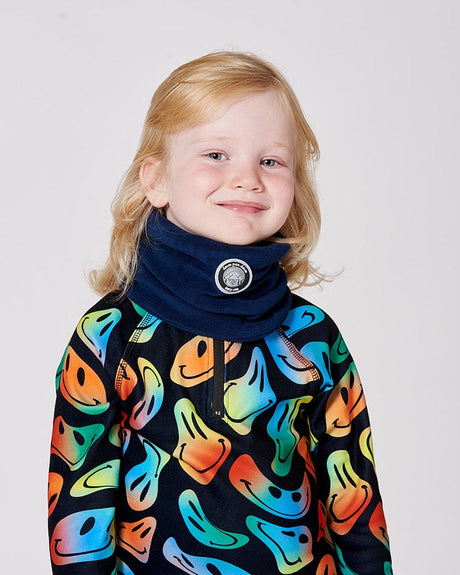 Polar Fleece Neckwarmer Navy Blue-1