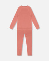 Merino Wool Base Layer Set Dusty Pink-1