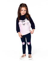 Long Bi-Material Top Dark Blue With Cat-2