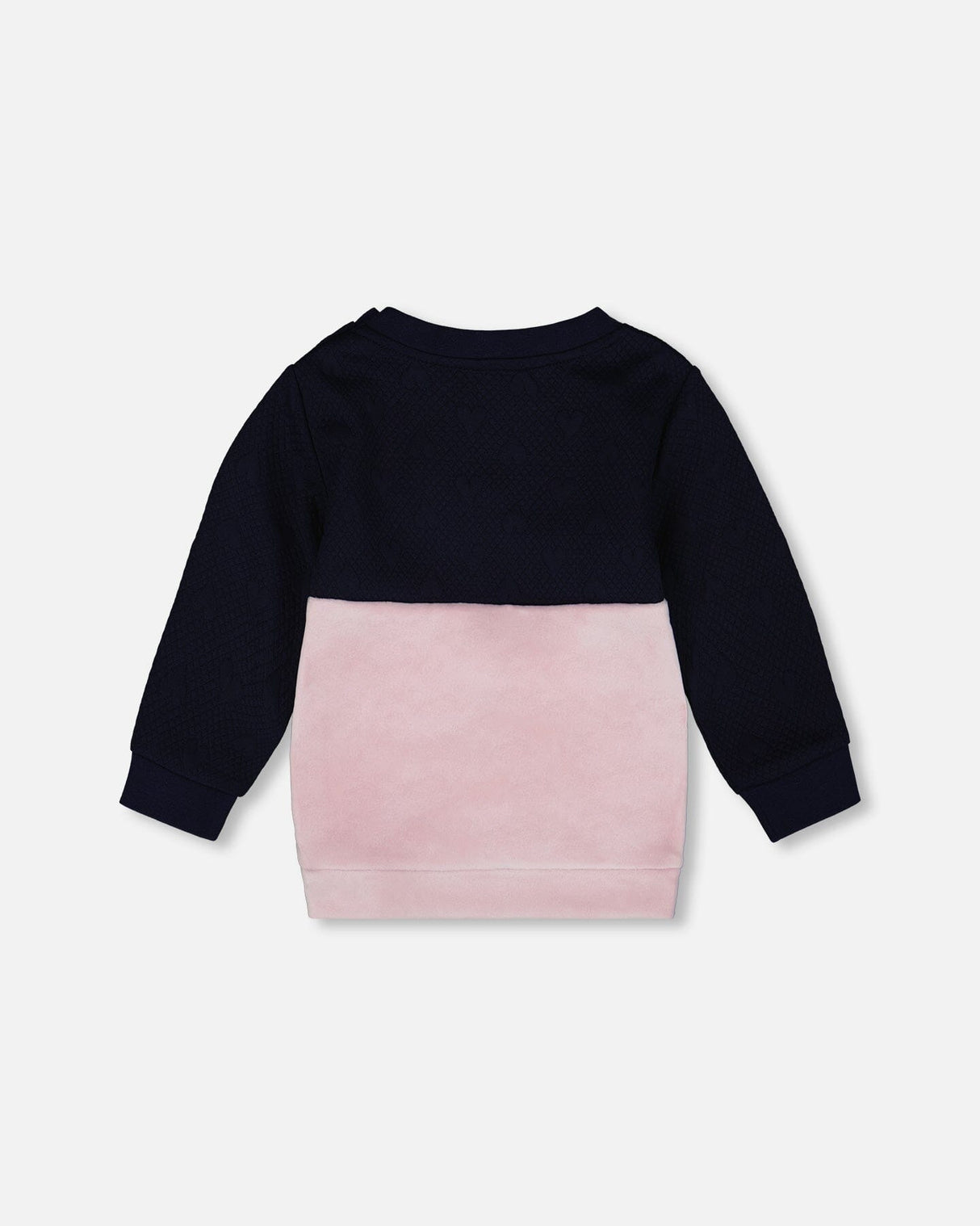 Long Bi-Material Top Dark Blue With Cat-3
