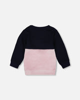 Long Bi-Material Top Dark Blue With Cat-3