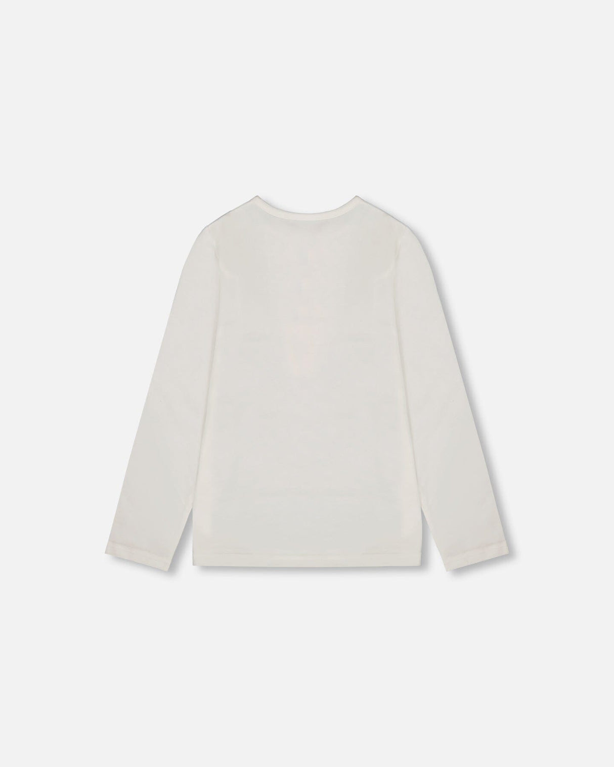 Organic Cotton Long Sleeve T-Shirt Off-White With Hot Chocolate-2