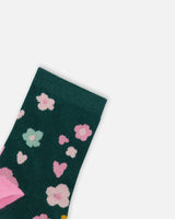 3-Pack Knit Socks Pink And Green-3