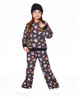 Fleece Hoodie Black And Multicolor-3