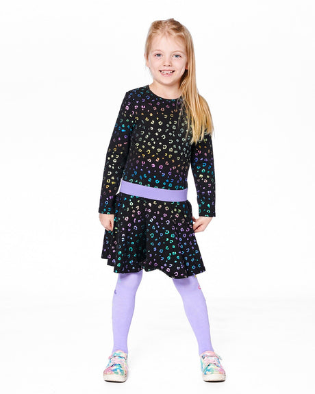 Knit Tights Lavender With Hearts-1