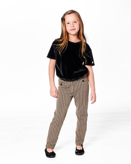 Jacquard Knit Pant With Welt Pocket-1