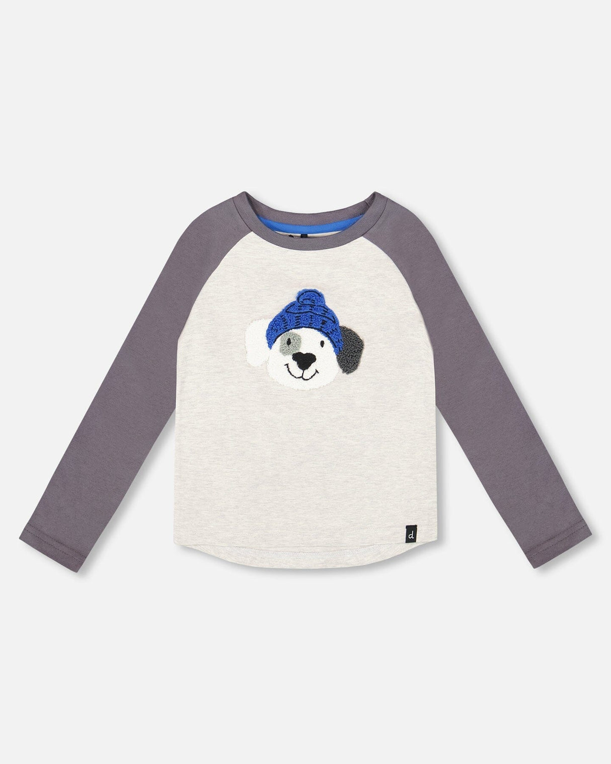 Raglan Sleeve Organic Cotton Jersey Tee Light Heather Gray-0