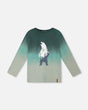 Long Sleeve Organic Cotton Gradient Jersey Tee Bottle Green-0