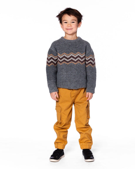 Knit Sweater Dark Heather Gray-1