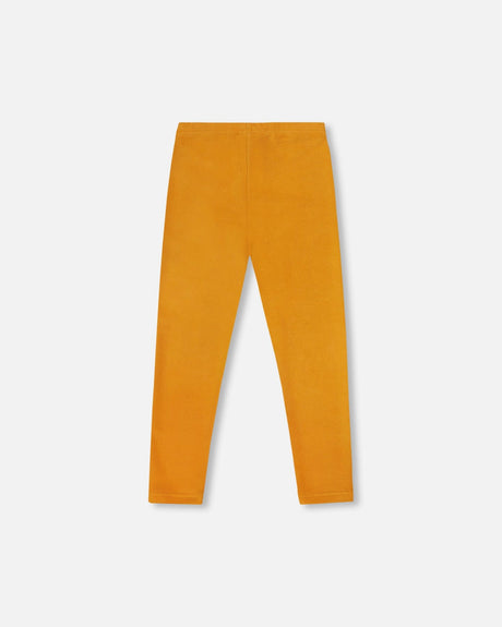 Super Soft Ribbed Leggings Golden Yellow-2