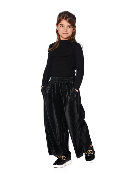 Super Soft Ribbed Mock Neck Top Black-1