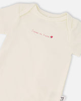 Evolutive Organic Cotton Jersey Onesie White-3