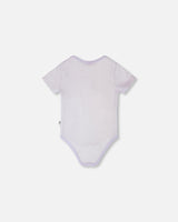 Evolutive Cotton Rib Jersey Onesie Lilac-2
