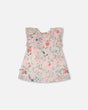 Cotton Muslin Dress And Bloomer Set Pink Printed Berries-0