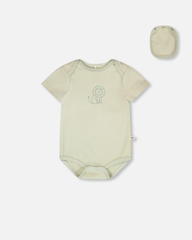 Evolutive Jersey Onesie Sage Green-0