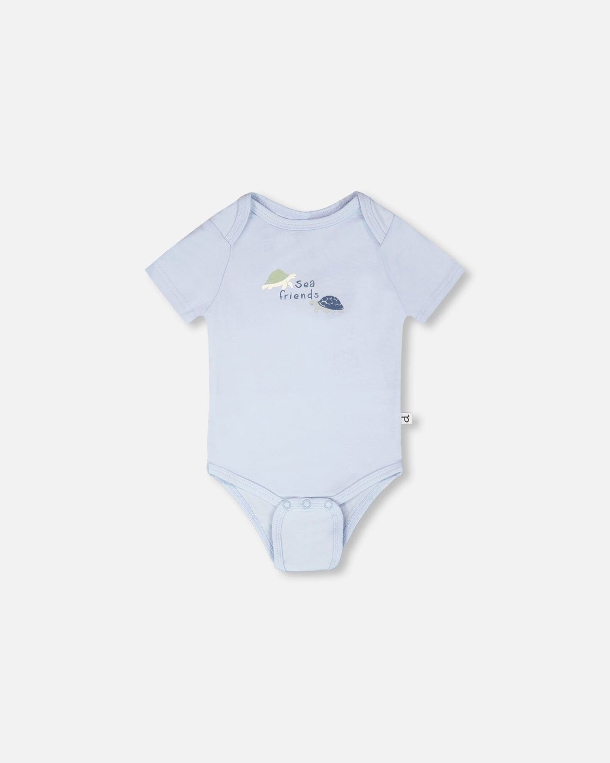 Evolutive Organic Cotton Jersey Onesie Sky Blue-1